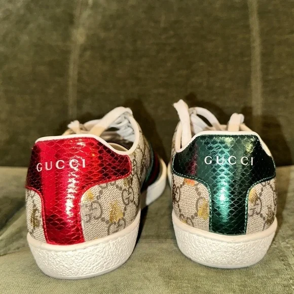 AUTHENTIC Gucci Woman's Sneakers Size 7 - Picture 7 of 12
